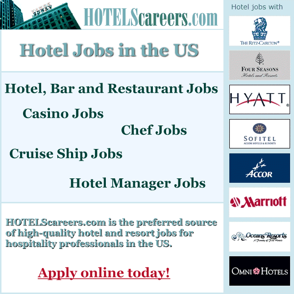 Hotel, Casino, Chef, Cruise Ship Jobs
